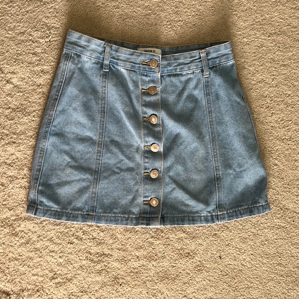 jean skirt